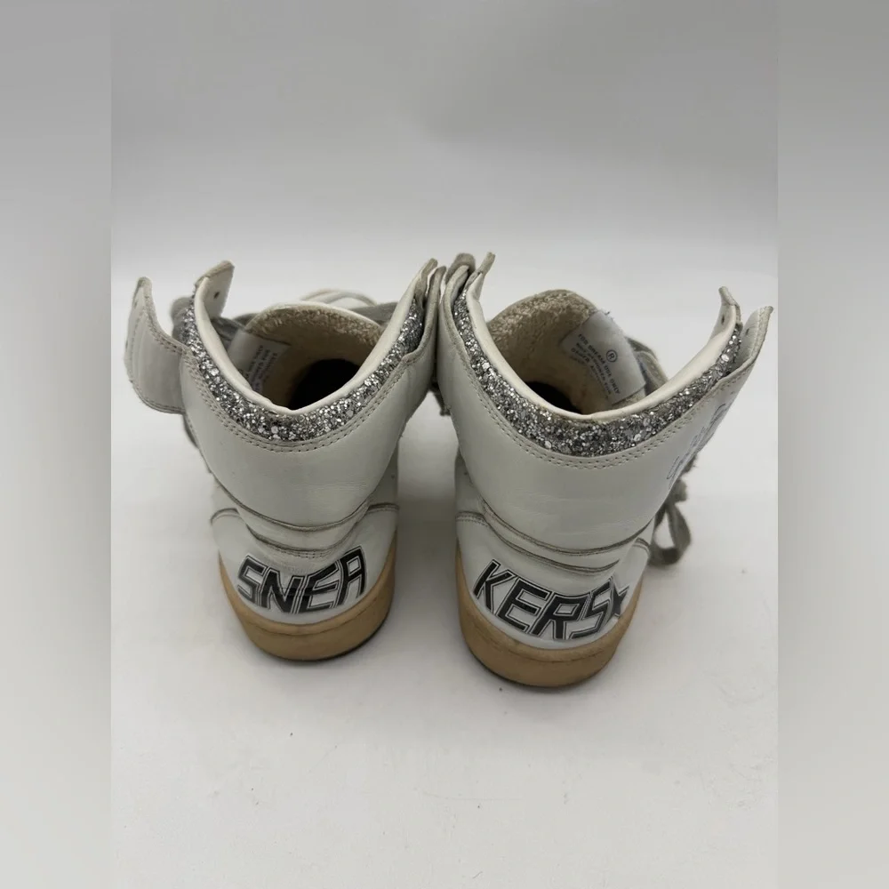 Golden Goose Women's Sky Star High Top Sneakers Size 38 - Picture 4 of 6